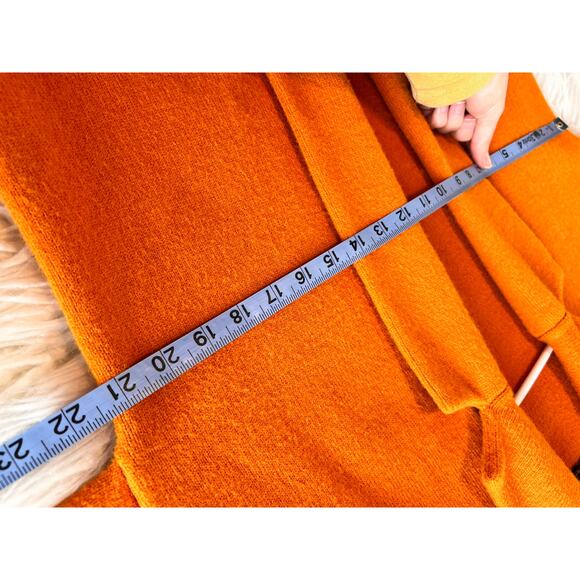 Modcloth Snuggly Variety Oversized Long Cardigan Sweater Orange Size Medium - Picture 13 of 13
